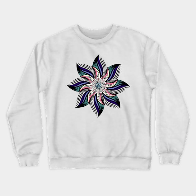 Growth Floral Design Crewneck Sweatshirt by NMartworks